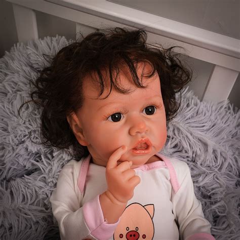 Realistic Saskia Reborn Baby Dolls Grey Eyes Girl Newborn Doll Etsy