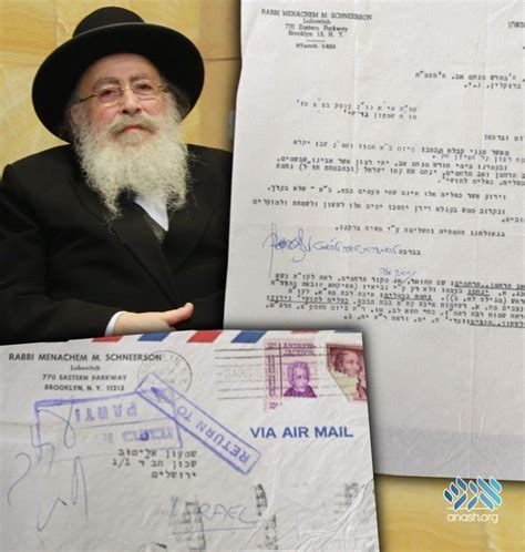 The Rebbes Letter Arrived 54 Years Lateright On Time In