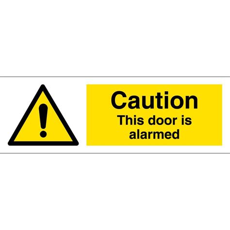 This Door Is Alarmed Signs From Key Signs Uk