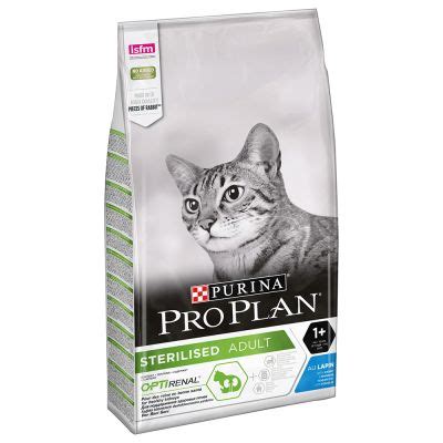 Feeding your growing kitten specially formulated kitten food is an essential part of raising a happy and healthy cat. Purina Pro Plan Sterilised Cat Optirenal - Rabbit | Free P ...