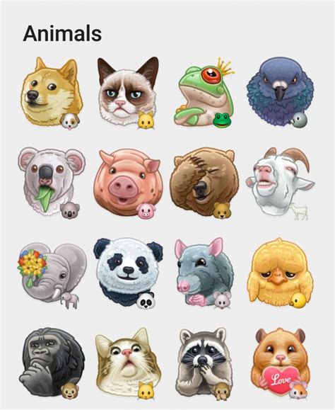 Animals Sticker Set Stickers