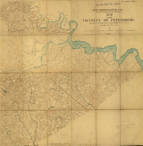 Gilmer Campbell Maps 1864 The Petersburg Project