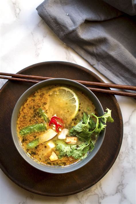 Vegan Thai Lemongrass Noodle Soup Ginger With Spice