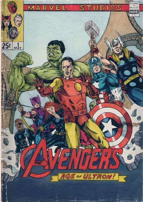 Silver Age Of Ultron Age Of Ultron Comic Superhero Poster Marvel Art