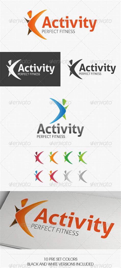 Activity Fitness Logo Fitness Logo Design Fitness Logo Logo Design