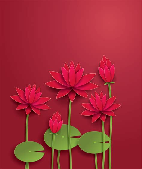 Lotus Flower Vector Clip Art