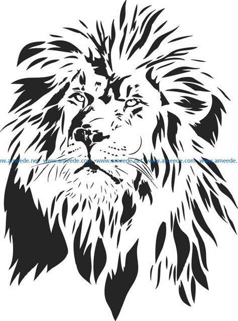 Lion King File Cdr And Dxf Free Vector Download For Laser Engraving
