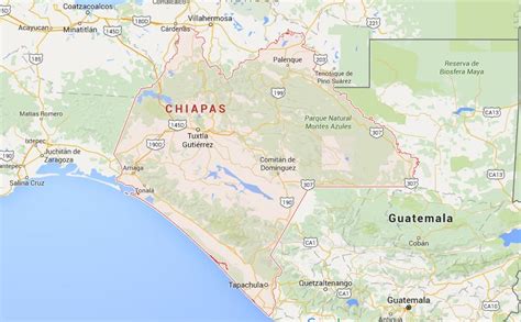 Map Of Chiapas