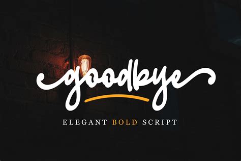 Goodbye Font | Designed by Crump Hand