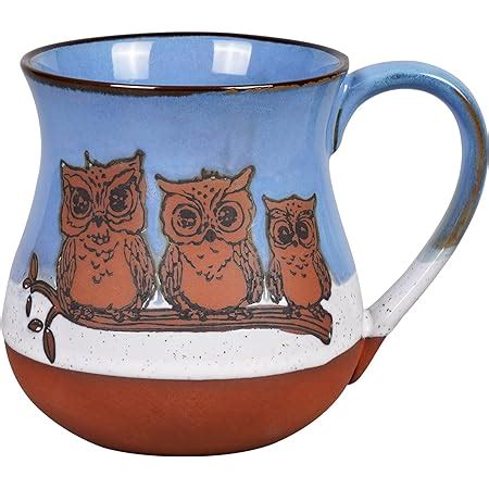 Amazon Com SQOWL D Coffee Mug Cute Set Of Owl Ceramic Coffee Mugs
