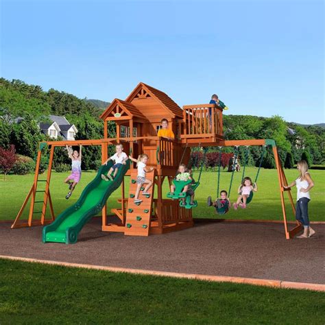 A backyard is nothing but your own personal oasis. Backyard Playground and Swing Sets Ideas: Backyard Play ...