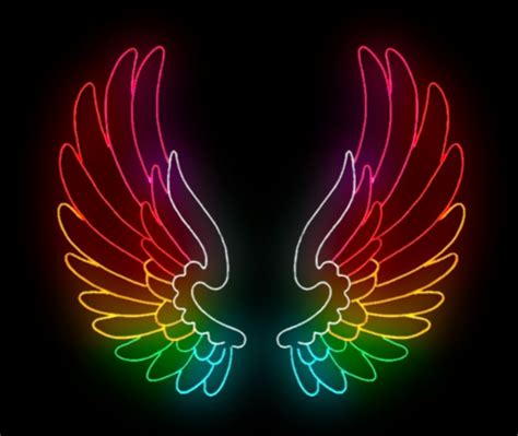 Free Download Asas Coloridas Wings Wallpaper Peace Sign Art Colorful