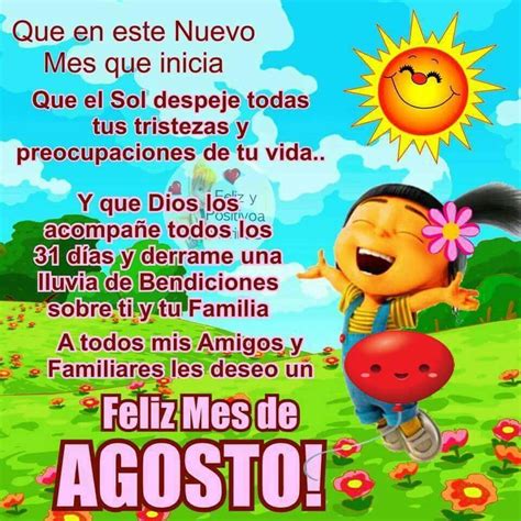 Feliz Mes De Agosto Bendiciones New Month Congrats Happy New