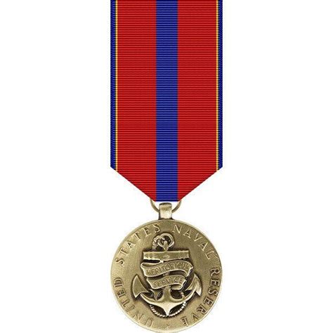 Naval Reserve Meritorious Service Miniature Medal Naval Service