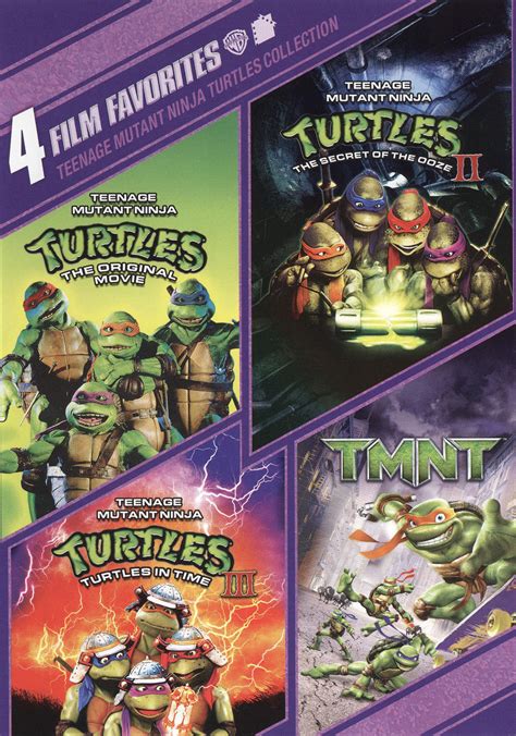 Teenage Mutant Ninja Turtles Collection 4 Film Favorites 2 Discs