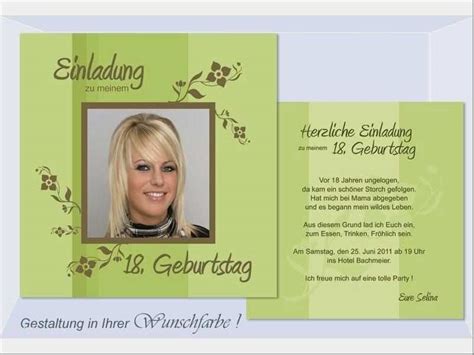 Heute ist es jedoch sicher der „wichtigste geburtstag auf dem lebensweg vieler jugendlicher, die dann endlich die „freiheiten. Geburtstagseinladungstexte Vorlagen Kostenlos Schön Geburtstagseinladung Zum 18 Geburtstag ...
