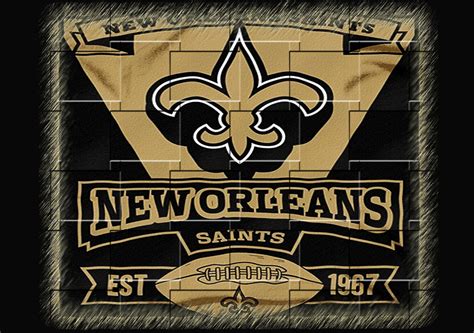 New Orleans Saints Logo Black Background Bhe