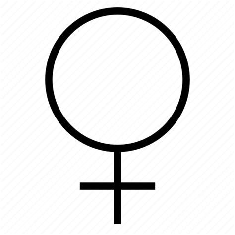 Femail Sign Female Gender Girl Sex Sign Woman Icon
