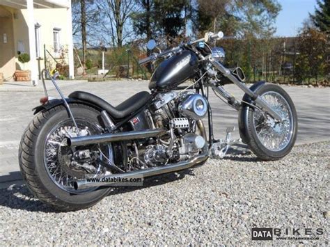 Riding a hardtail in downtown la is a. 1948 Harley Davidson Shovel in the wishbone rigid frame