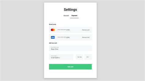 Bootstrap 4 Credit Card Payment Form Template