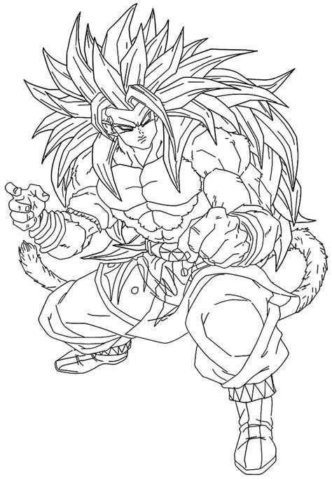 Son Goku Para Colorir