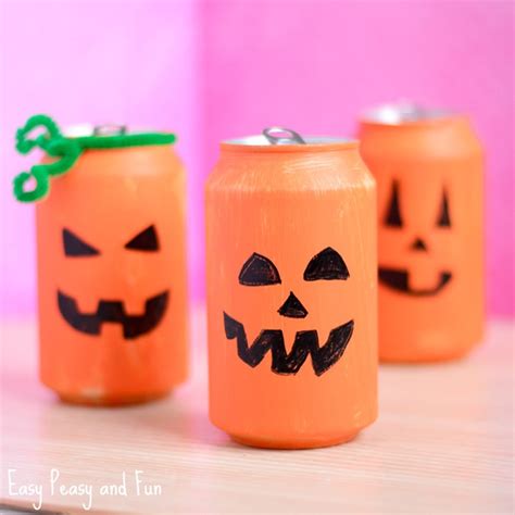 Tin Can Pumpkin Craft Halloween Crafts For Kids Easy Peasy And Fun
