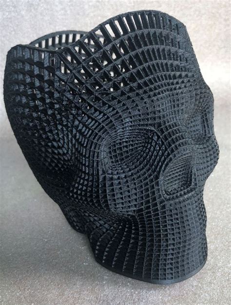 Carbon Fiber 3d Printed Skull Safire Associates