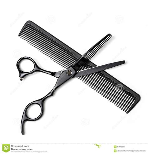 Scissors And Comb Stock Photo Image Of Glamor Comb 57140296