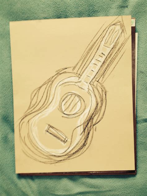 Simple Ukulele Ukulele Art Drawings