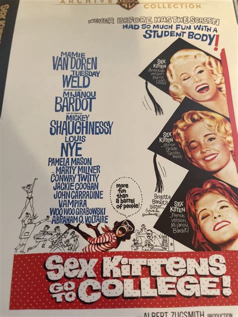 Sex Kittens Go To College Dvd Mamie Van Doren Tuesday Weld Albert Zugsmith Ebay