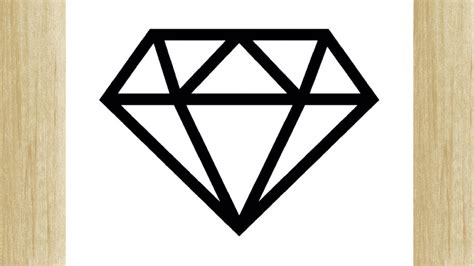 Como Dibujar Un Diamante FÁcil Youtube