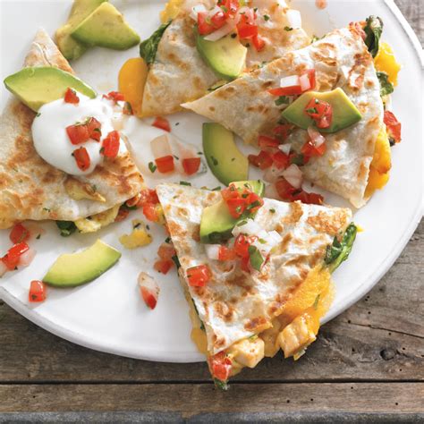 Just don't come crying to me later. Chicken, Spinach and Avocado Breakfast Quesadillas ...
