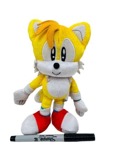 Tomy Sonic The Hedgehog Plush 25th Anniversary Tails 8 Shiny Stuffed