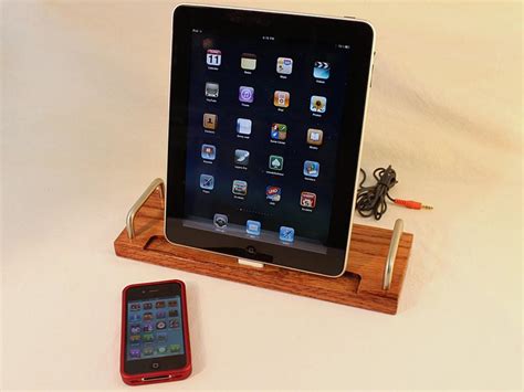 Handmade Docking Station With Retro Microphone For Iphone Ipad And