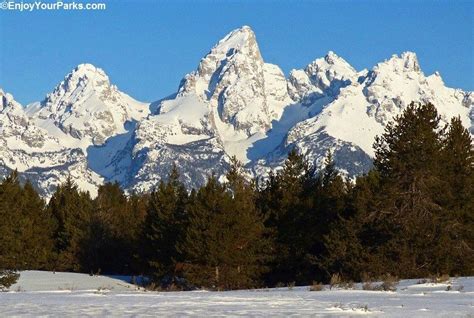 The Magnificent Jagged Peaks Of The Teton Mountain Range Covered In