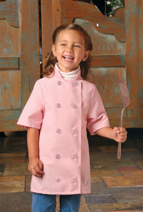 Personalized Kids Pink Chef Coat Jacket With Chef Hat And Etsy