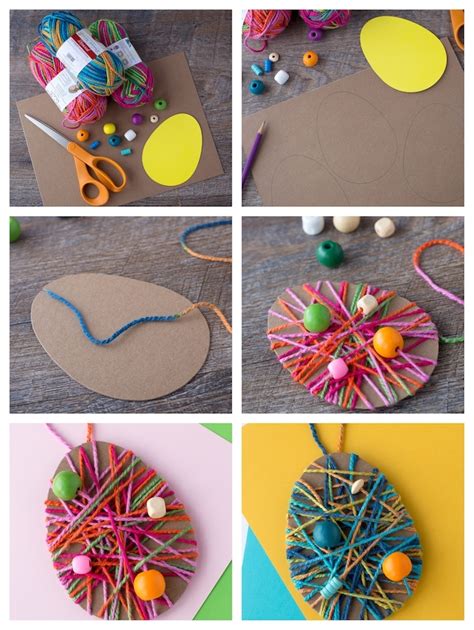 Activité sur le thème de paques en maternelle. Bricolage de Pâques en maternelle - petits objets et ...