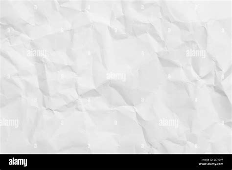 White Crumpled Paper Texture Background Stock Photo Alamy
