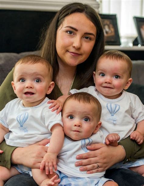 miracle identical triplets beat 200 000 000 1 odds but mum has no trouble telling them apart