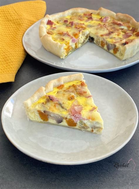 Quiche aux légumes au four jambon et morbier