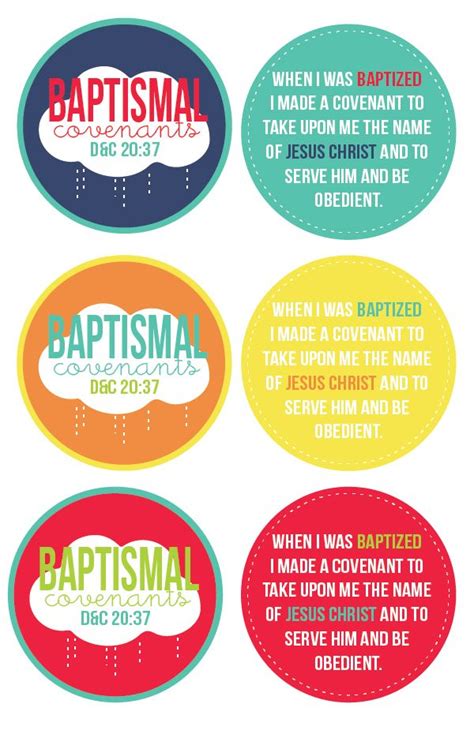 Lds Baptism Handouts What The Lord Promises Us If We Keep Our
