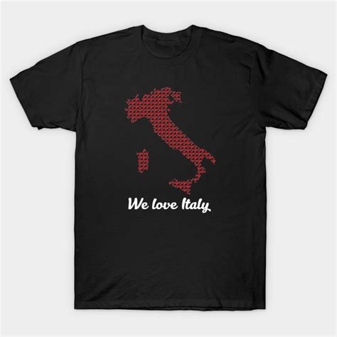 we love italy heart perfect italian t love t shirt teepublic