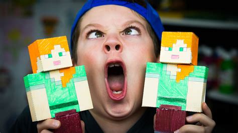 How To Make A Papercraft Alex From Minecraft Art For Kids Hub
