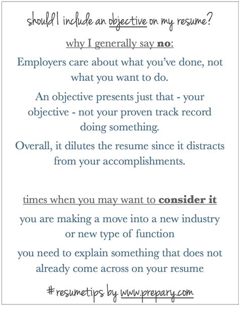 A resume objective is particularly useful if you are looking at changing careers. Should I include an objective on my resume? Is an ...