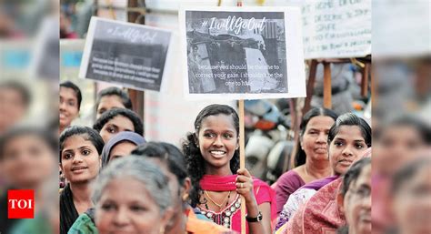 Women In Kerala Join I Will Go Out Campaign Kochi News Times Of India