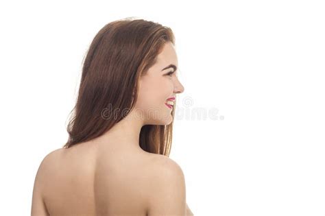 Portrait Of Naked Woman Cleaner Standing In Office Stock Image Image