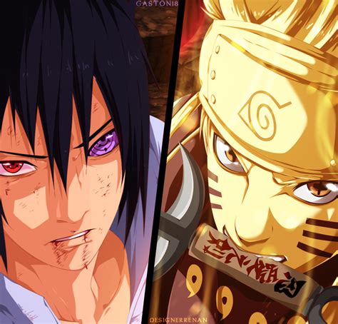Naruto 673 Collab Sasuke And Naruto By Designerrenan On Deviantart