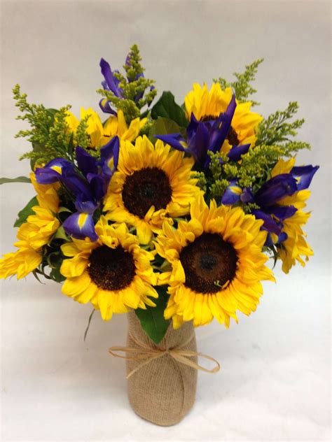 Happy Smiles Sunflower Arrangement In San Francisco Ca Flowers Of