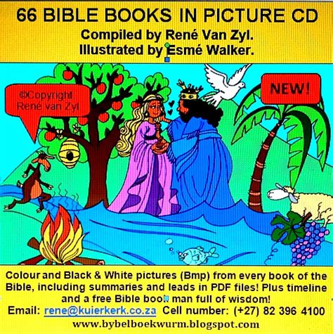 DIE BYBELBOEKWURM : 66 BIBLE BOOKS IN PICTURES