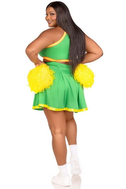 Plus Size Bring It Baddie Cheerleader Halloween Costume Spicy Lingerie